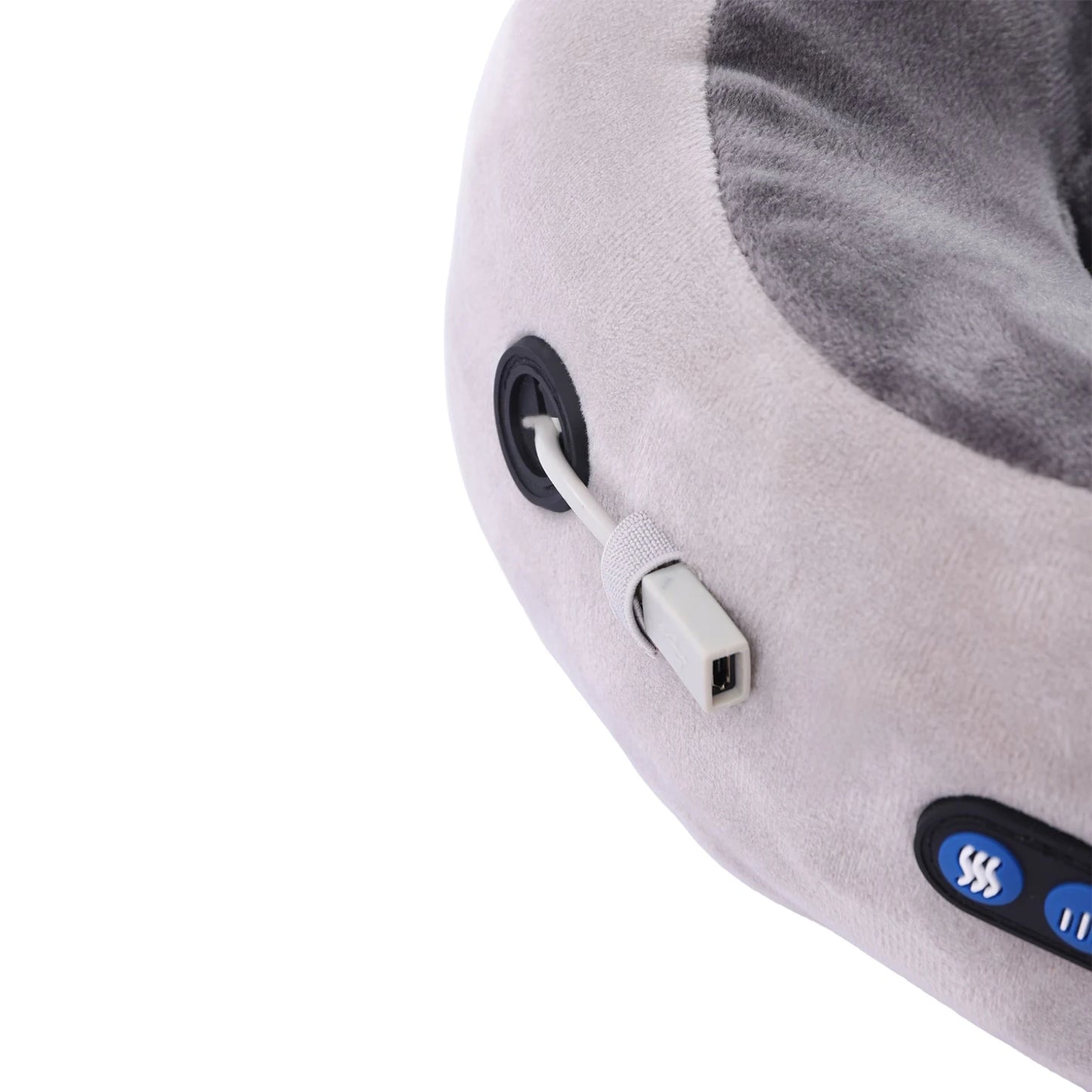 12 Heads 3 Gears Vibrating Neck Pillow Vibrating Neck Pillow Massage Therapy for Traveling 5V 7W USB Neck Massager Pillow