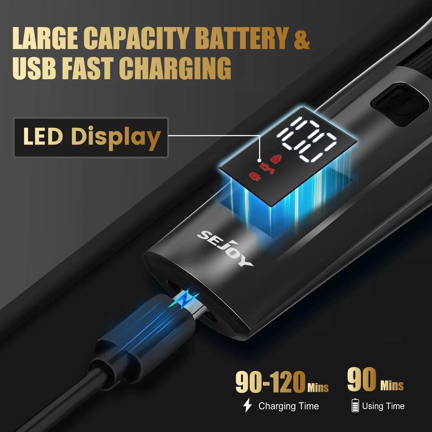 Cordless Professional Hair Clippers  Shaving Machine Men Trimmer Kit Men Cutting Machine Barber Electric shaver