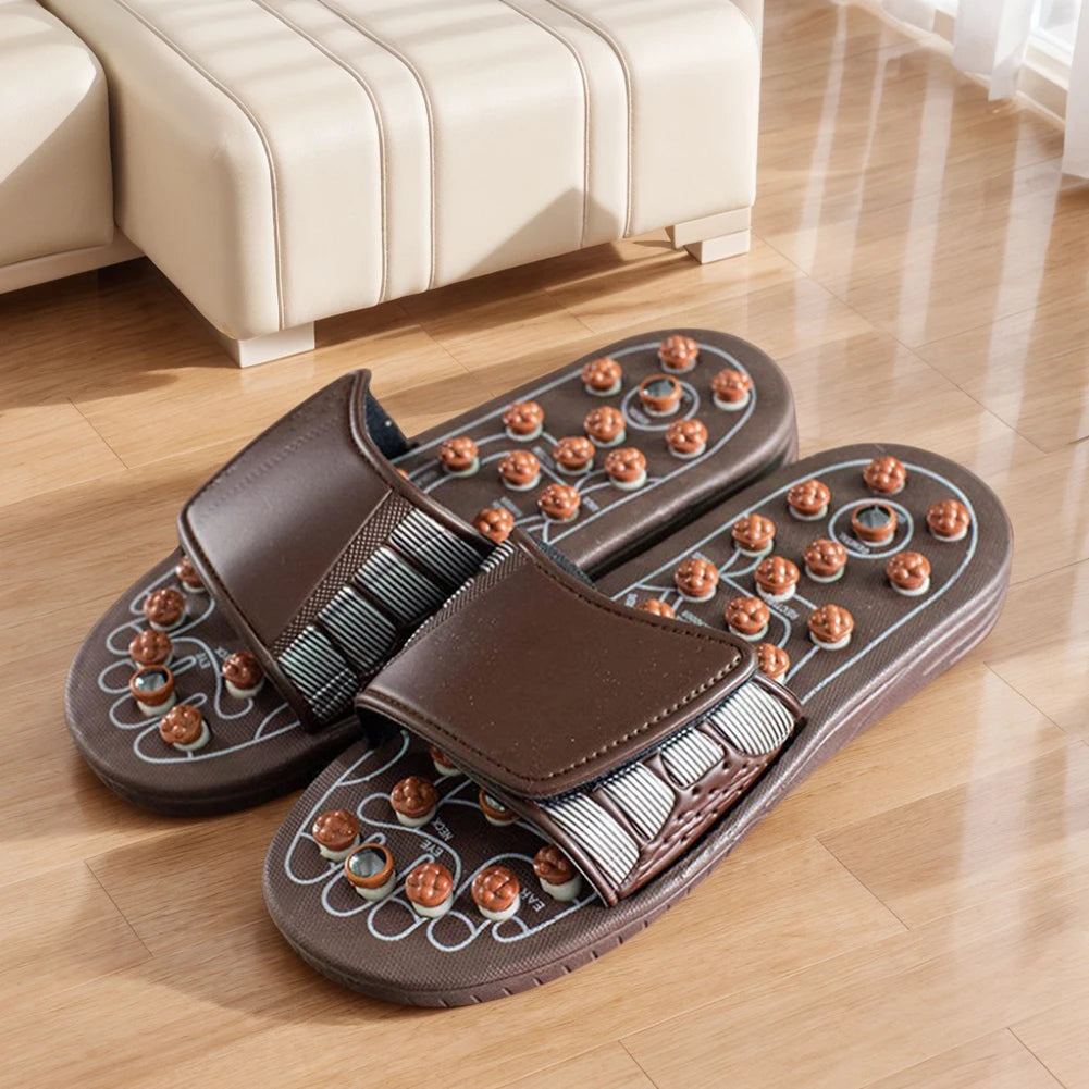 Acupressure Massage Slippers Reflexology Foot Massager Promote Blood Circulation Acupuncture Massaging Slippers for Health Care