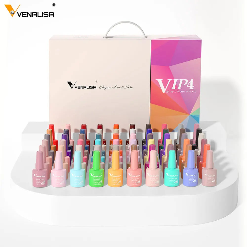 Venalisa New Color VIP Gel Nail Polish Kit Enamel Vernish Color Gel Polish for Nail Art Design Whole Set Nail Gel Learner Kit