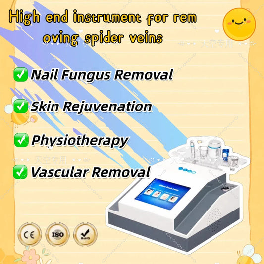 5 IN 1 980nm 30W laser vascular resection machine diode laser 980 nail fungus and spider vein effective resection therapy 2025.