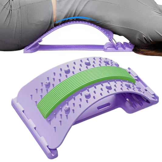 Back Stretcher 3-Level Adjustable Height Back Stretching Board Fitness Waist Neck Lumbar Massager Spine Support Muscle Release