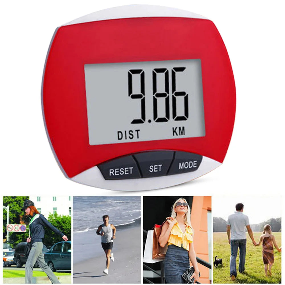 Movement Calories Counter LCD Display Electronic Running Distance Monitor Multi-Function 3D for Men Women Kids Adults Seniors