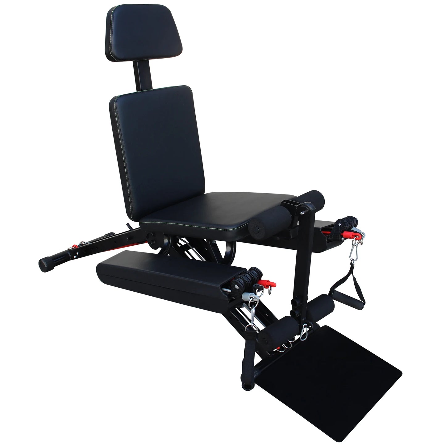 Multifunctional fitness chair, adjustable full body strength training bench, quick folding weight bench