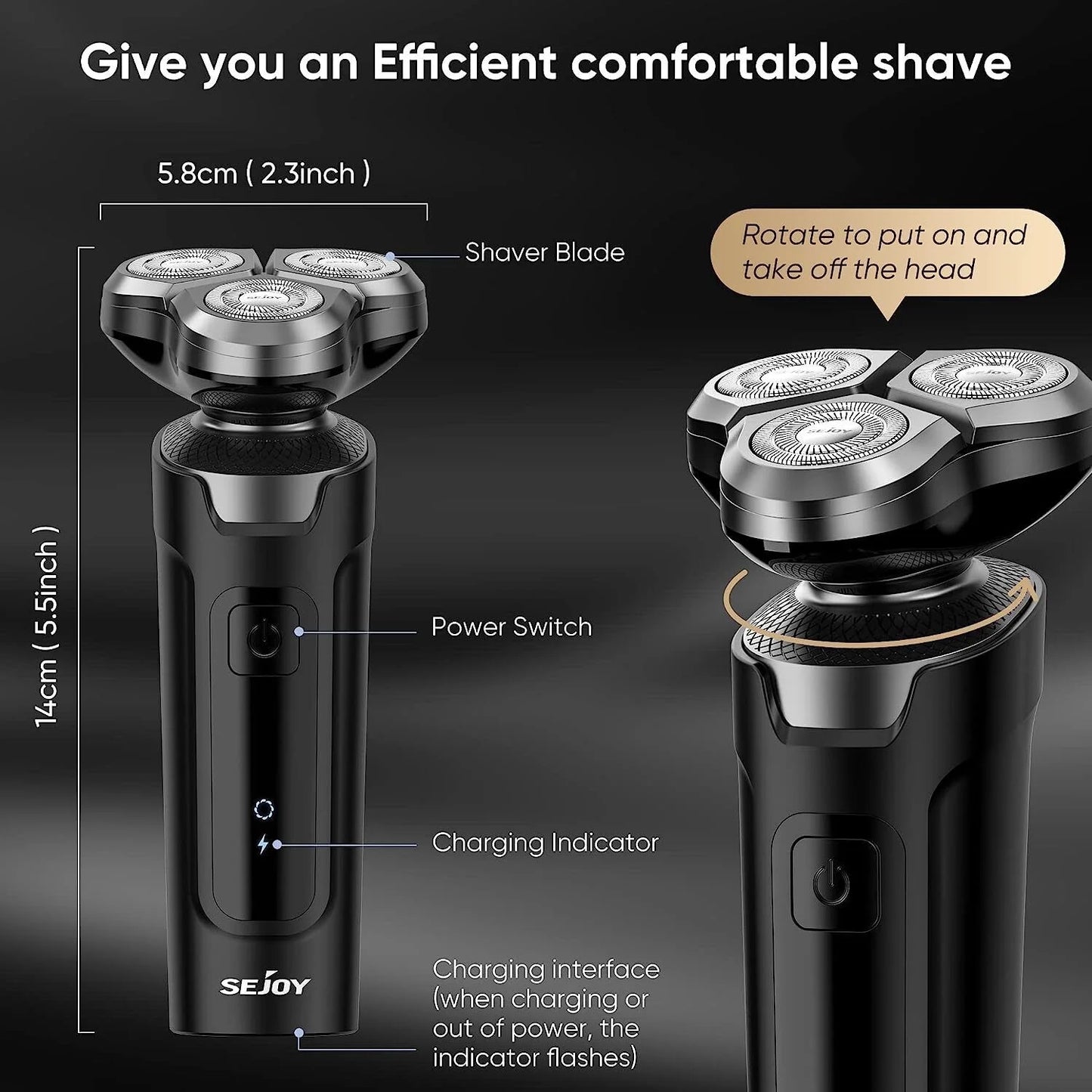 Men's Grooming Kit Electric Beard Trimmer Cordless Razor Hair Clippers Rechargeable Nose Trimmer